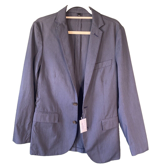 J Crew Jacket Mens Size XS NEW Cotton Unstructured Blue Casual Blazer Sportscoat - Picture 1 of 11